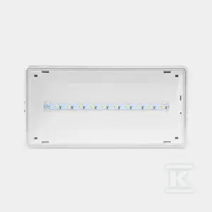 Oprawa EXIT IP65 ECO LED 3W 1h jednozadaniowa biała o