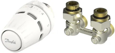 DANFOSS zestaw termostat REGUS M30x1,5 kątowy + głowica