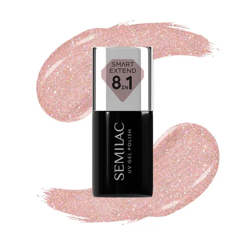 Semilac 804 Smart Extend Glitter Soft Beige Lakier Hybrydowy 7ml