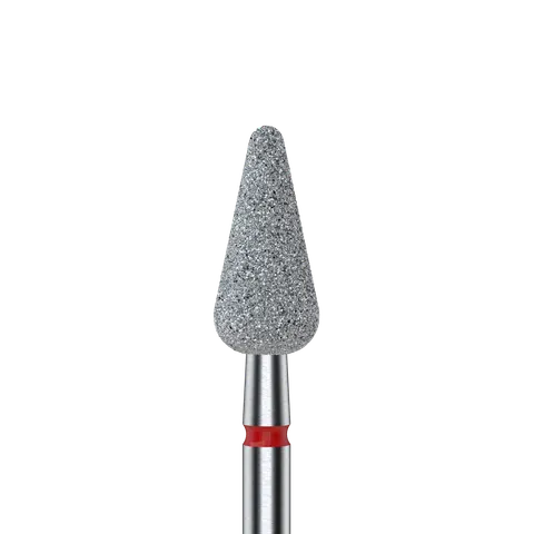 Staleks Frez Diamentowy Grusza Zaokrąglona Czerwona 5mm/12mm