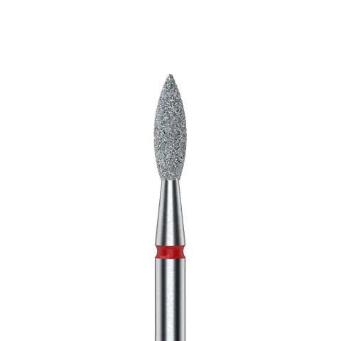 Staleks Frez Diamentowy Płomień Ostry Czerwony 2,3mm/8mm