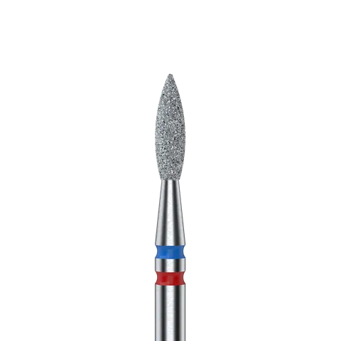 Staleks Frez Diamentowy DUO Płomyk Czerwono-Niebieski 2,1mm/8mm