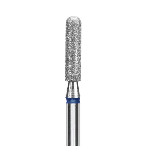 Staleks Frez Diamentowy Zaokrąglony Walec Niebieski 2,5mm/10mm