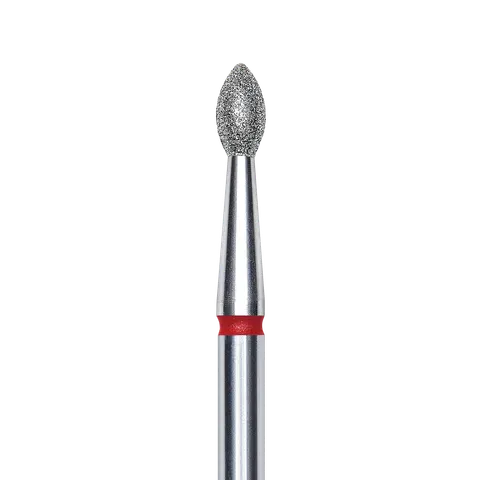 Staleks Frez Diamentowy Oliwka Ostra Czerwona 2,5mm/4,5mm