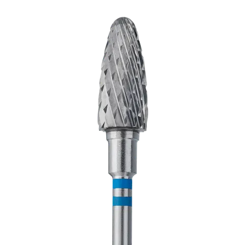 Staleks Frez z Węglika Spiekanego Stożek Okrągły dla Leworęcznych Niebieski 6mm/14mm