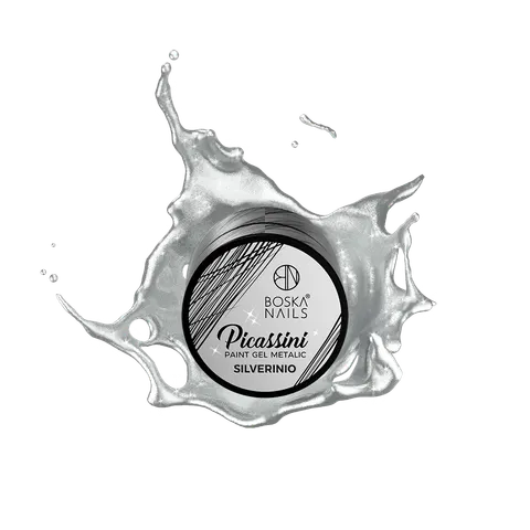 Boska Nails Picassini Metalic Paint Silverinio 5 ml