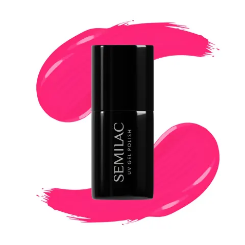 Semilac 517 SemiBeats by Margaret Neon Pink Lakier Hybrydowy 7 ml