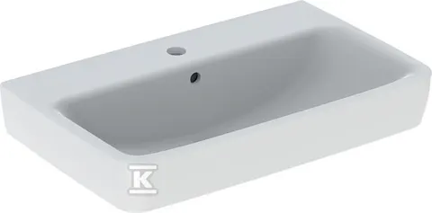 GEBERIT Umywalka SELNOVA Compact, B65cm, H17.5cm, T40cm, z przelewem, z otworem na baterię