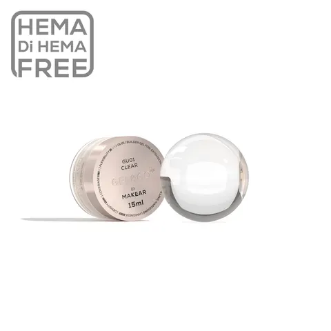 Makear Żel GU01 Gel&Go UP - Clear 15 ml