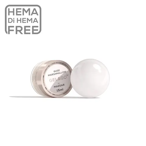 Makear Żel GU02 Gel&Go UP - Marshmallow 15 ml
