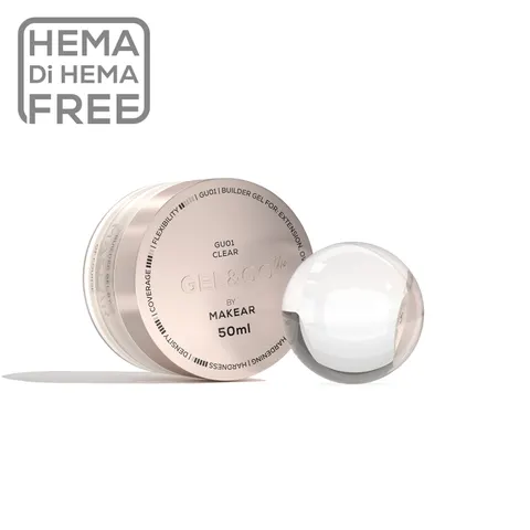Makear Żel GU01 Gel&Go UP - Clear 50 ml