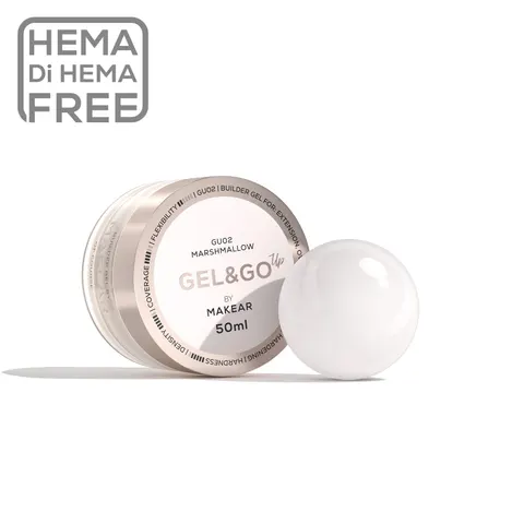 Makear Żel GU02 Gel&Go UP - Marshmallow 50 ml