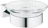 GROHE ESSENTIALS CUBE mydelniczka z uchwytem ścienna chrom