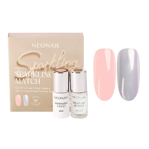 Neonail Zestaw Sparkling Match Base & Liquid Dust