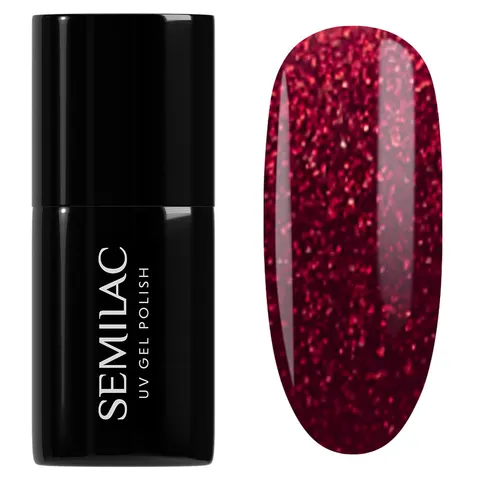 Semilac 955 Holly Berry Red Lakier Hybrydowy 7ml