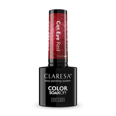 Claresa Cat Eye Red Lakier Hybrydowy 5g