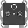 LUMINA Gniazdo RTV przelotowe, czarny WL3023 w