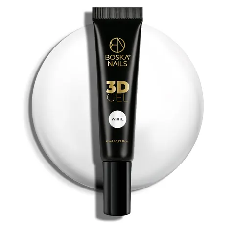 Boska Nails Żel 3D do Zdobień White 8 ml