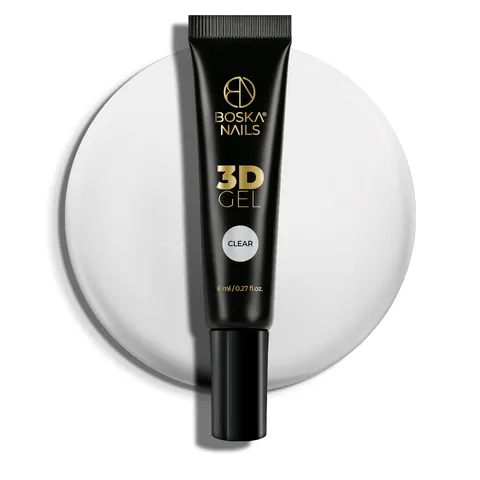 Boska Nails Żel 3D do Zdobień Clear 8 ml