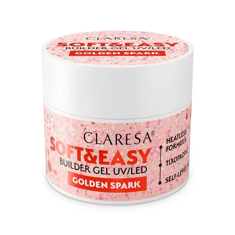 Claresa Żel Budujący Soft&Easy Golden Spark 12g