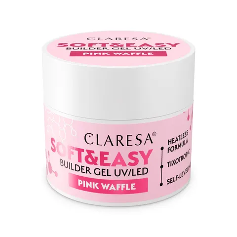 Claresa Żel Budujący Soft&Easy Pink Waffle 12g