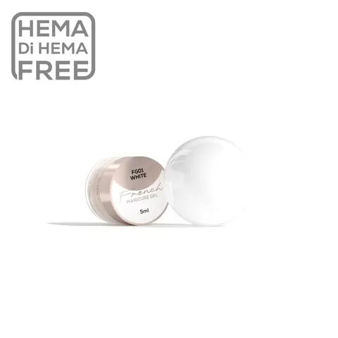 Makear FG01 Żel French Manicure Gel White 5 ml