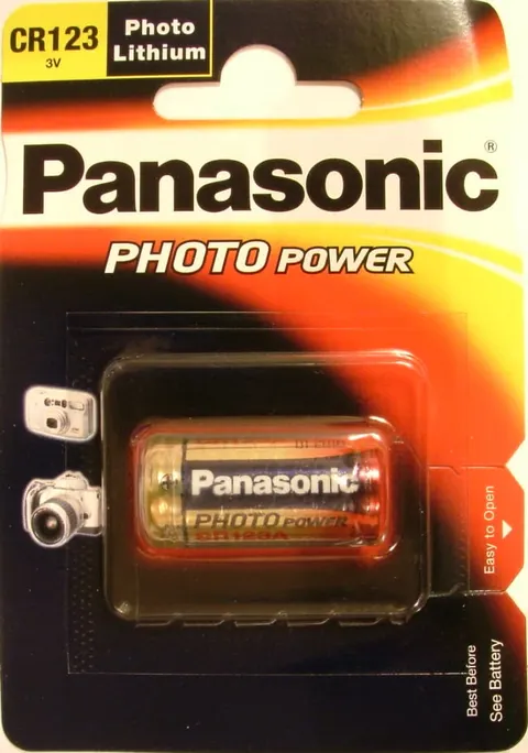 Bateria Panasonic litowa 3V CR123 DL123 CR123A 123