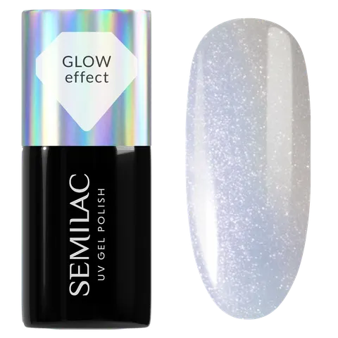 Semilac 986 Milky Blue Glow Lakier Hybrydowy 7ml
