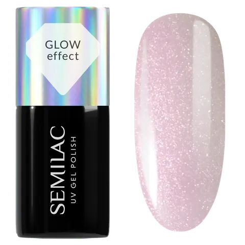 Semilac 987 Cream Pink Glow Lakier Hybrydowy 7ml