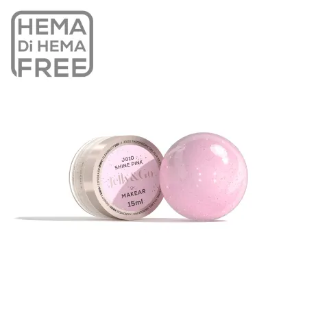 Makear JG10 Żel Budujący Jelly&Go Shine Pink 15ml
