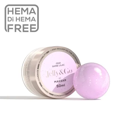 Makear JG12 Żel Budujący Jelly&Go Shine Lilac 50ml