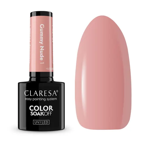 Claresa Gummy Nude 1 Lakier Hybrydowy 5g