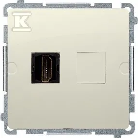 Gniazdo HDMI pojedyncze beżowy BMGHDMI.01/12