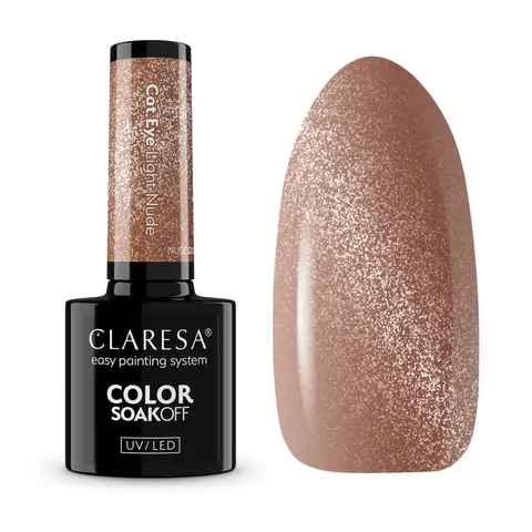 Claresa Cat Eye Light Nude Lakier Hybrydowy 5g