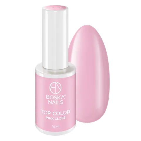 Boska Nails Top Pink Gloss No Wipe 10ml
