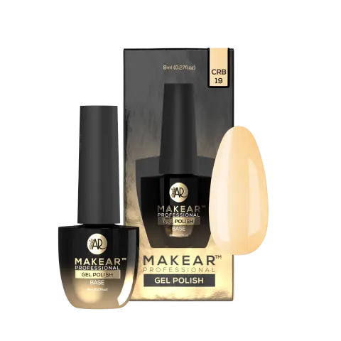Makear CRB19 Rubber Base Nude Yellow 19 8 ml