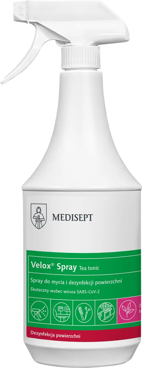 Medisept Velox Spray Tea Tonic 1l - Dezynfekcja Powierzchni