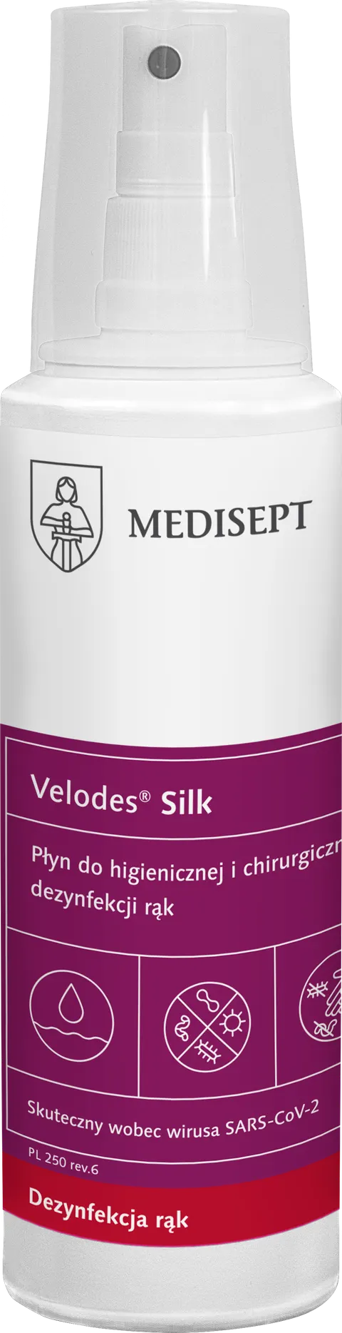 Medisept Velodes Silk 250 ml Spray do Dezynfekcji Rąk