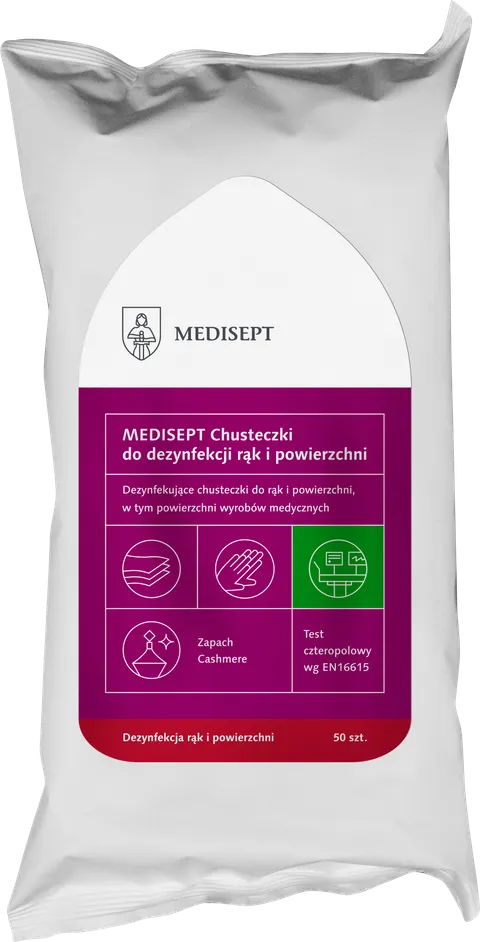 Medisept Chusteczki do Dezynfekcji Rąk i Powierzchni