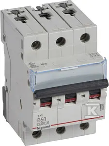 Legrand TX3 wyłącznik nadprądowy 3P B50A S303