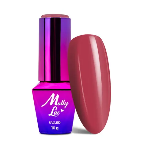 MollyLac 193 Hearts & Kisses Dark Raspberry Lakier Hybrydowy 10 g