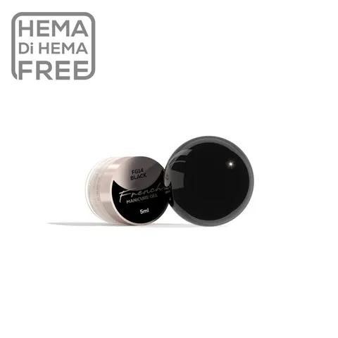 Makear FG14 Żel French Manicure Gel Black 5 ml