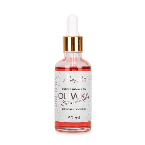 Molly Nails Oliwka do Skórek Truskawkowa z Pipetką 50ml