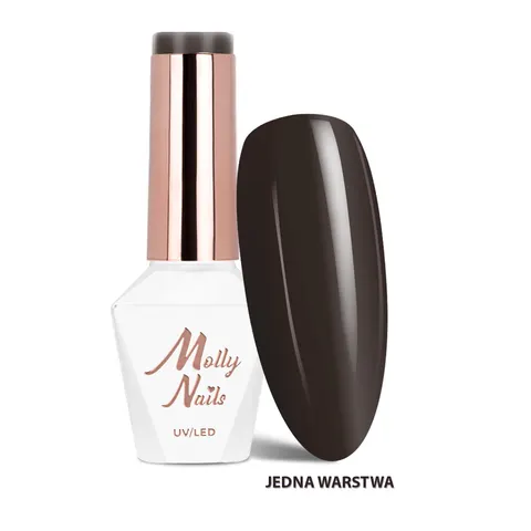 Molly Nails 300 Dark Chocolate Lakier Hybrydowy 8g