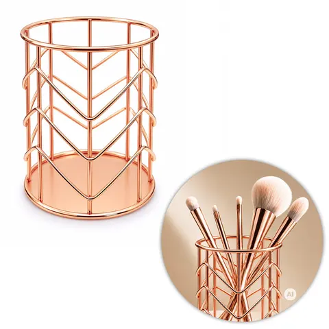 Stojak Organizer na Pędzelki Nr 1 Rose Gold