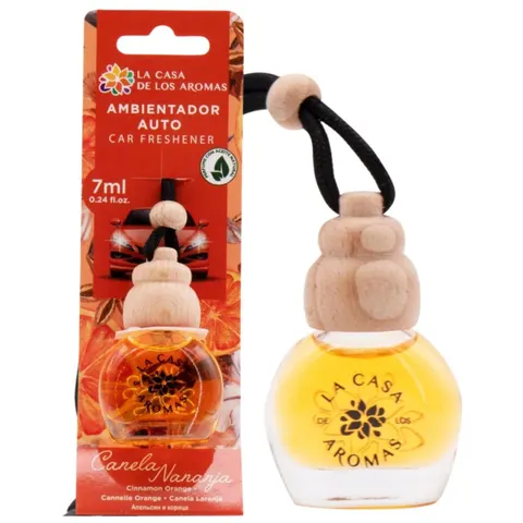 LA CASA DE LOS AROMAS Odświeżacz do samochodu CYNAMON-POMARAŃCZA , 7 ml