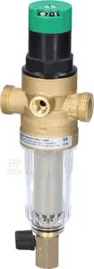 Filtr mini-plus z regulatorem ciśnienia, 1/2", z opłukiwaniem