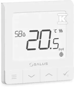 Regulator temperatury przewodowy SALUS SQ610 Quantum, 230V tygodniowy podtynkowy biały,