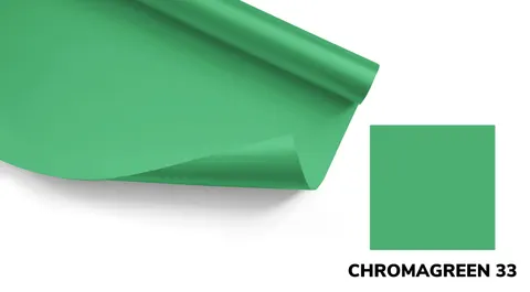 TŁO PAPIEROWE 3,55X15,2m CHROMAGREEN