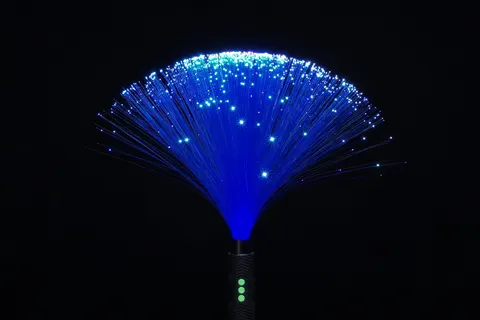 Miotełka świetlna Fiber Optic Duster Niebieski